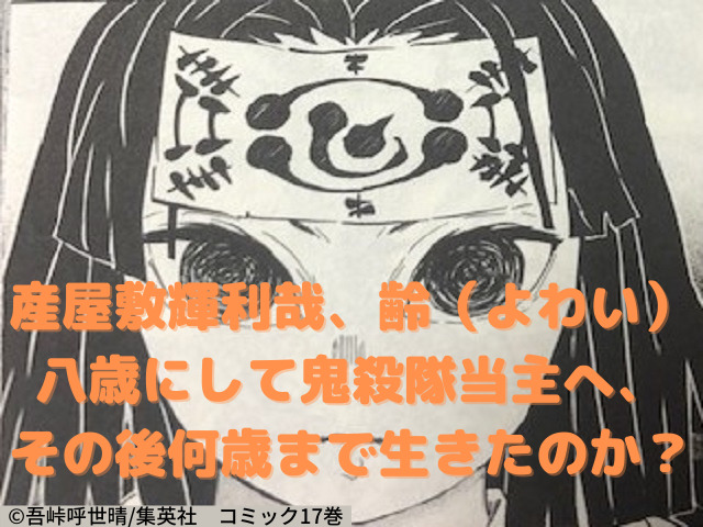 産屋敷輝利哉 齢 よわい 八歳にして鬼殺隊当主へ その後何歳まで生きたのか 鬼滅なび