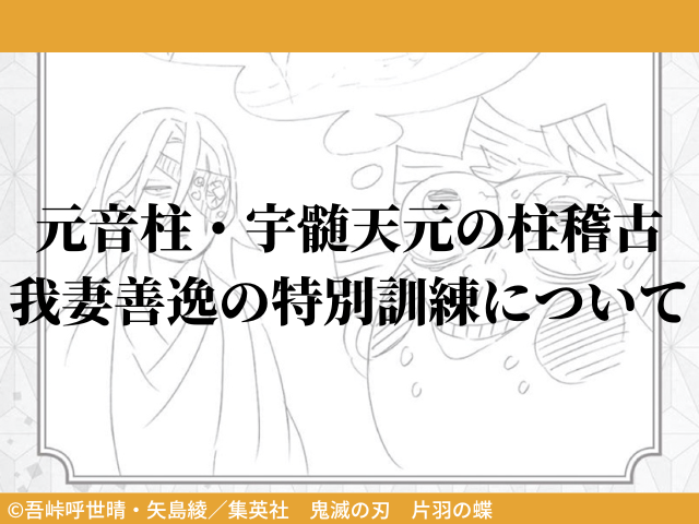 元音柱 宇髄天元の柱稽古 我妻善逸の特別訓練について 鬼滅なび