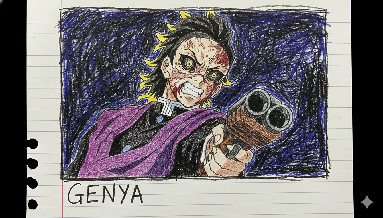 不死川玄弥のイメージイラスト